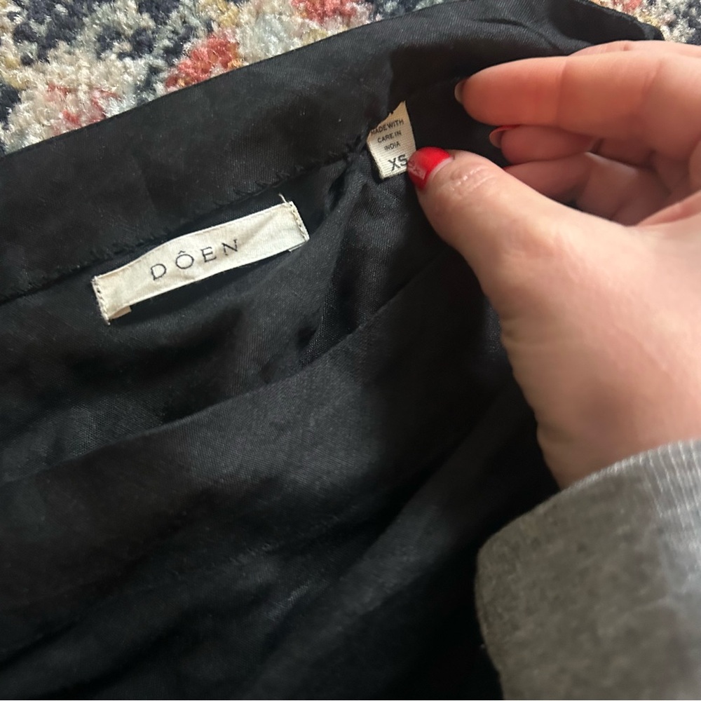 Doen Yvonne mini one should dress, black, XS, nwot new without tags - Picture 5 of 7